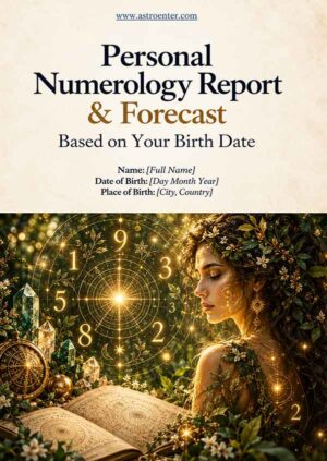 Personal Numerology Report & Forecast based on your birth date