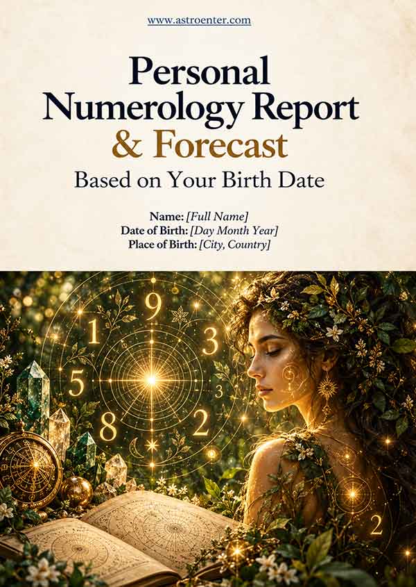 Personal Numerology Report & Forecast based on your birth date