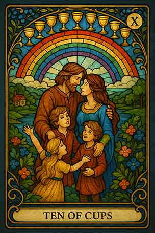 Free Love Tarot Reading – Ten of Cups