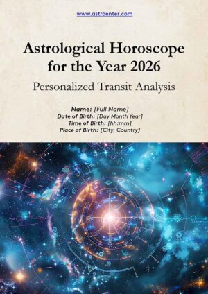 Astrological Horoscope for the Year 2026 – Personalized Transit Analysis