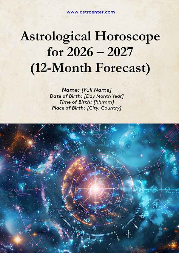 Astrological Horoscope for 2026–2027 (12-Month Forecast) – Personalized Transit Analysis