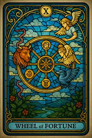 Free Daily Tarot reading online – Wheel of Fortune (X)