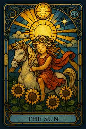 Birthday Tarot Card - The Sun