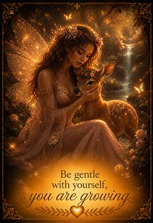 Your Angel's Message: Be gentle with yourself, you are growing