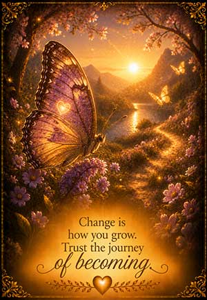 Angel card reading free online - Change is how you grow. Trust the journey of becoming