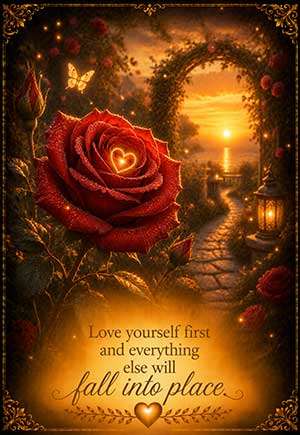Your Angel's Message: Love yourself first and everything else will fall into place