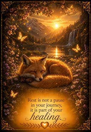 Your Angel's Message: Rest is not a pause in your journey, it is part of your healing
