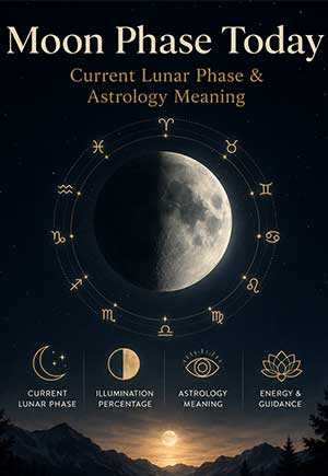 Moon Phase Today – Current Lunar Phase & Astrology Meaning
