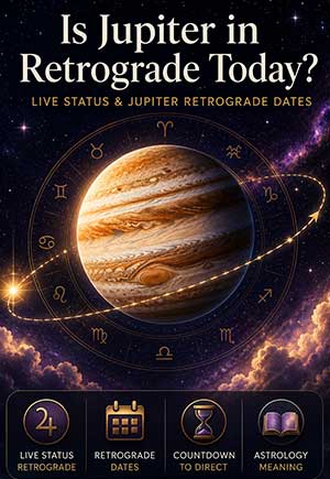 Is Jupiter in Retrograde Today? Live Status & Jupiter Retrograde Dates