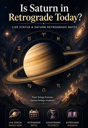 Is Saturn in Retrograde Today? Live Status & Saturn Retrograde Dates